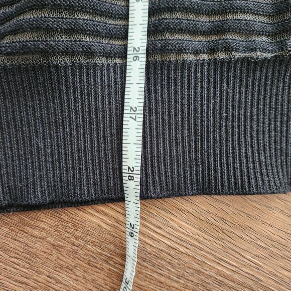 Escada Sport Jonathan Saunders Sheer Striped Pullover Sweater M Designer Grunge - Picture 8 of 8